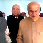 Dr. M.C. Rishi Bishnoi National President All India Sonia Gandhi Association with Home Minister of India Sh. Sushil Kumar Shinde at New Delhi on 31st October 2013